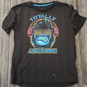 Totally Awesome Kids Black Graphic T-Shirt